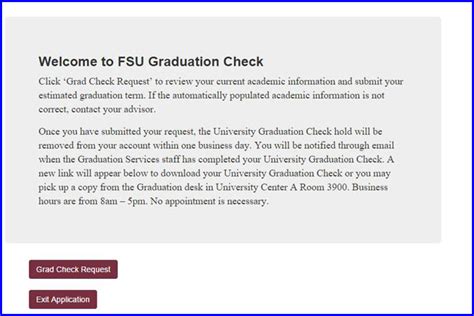 fsu graduate application|application status check fsu.